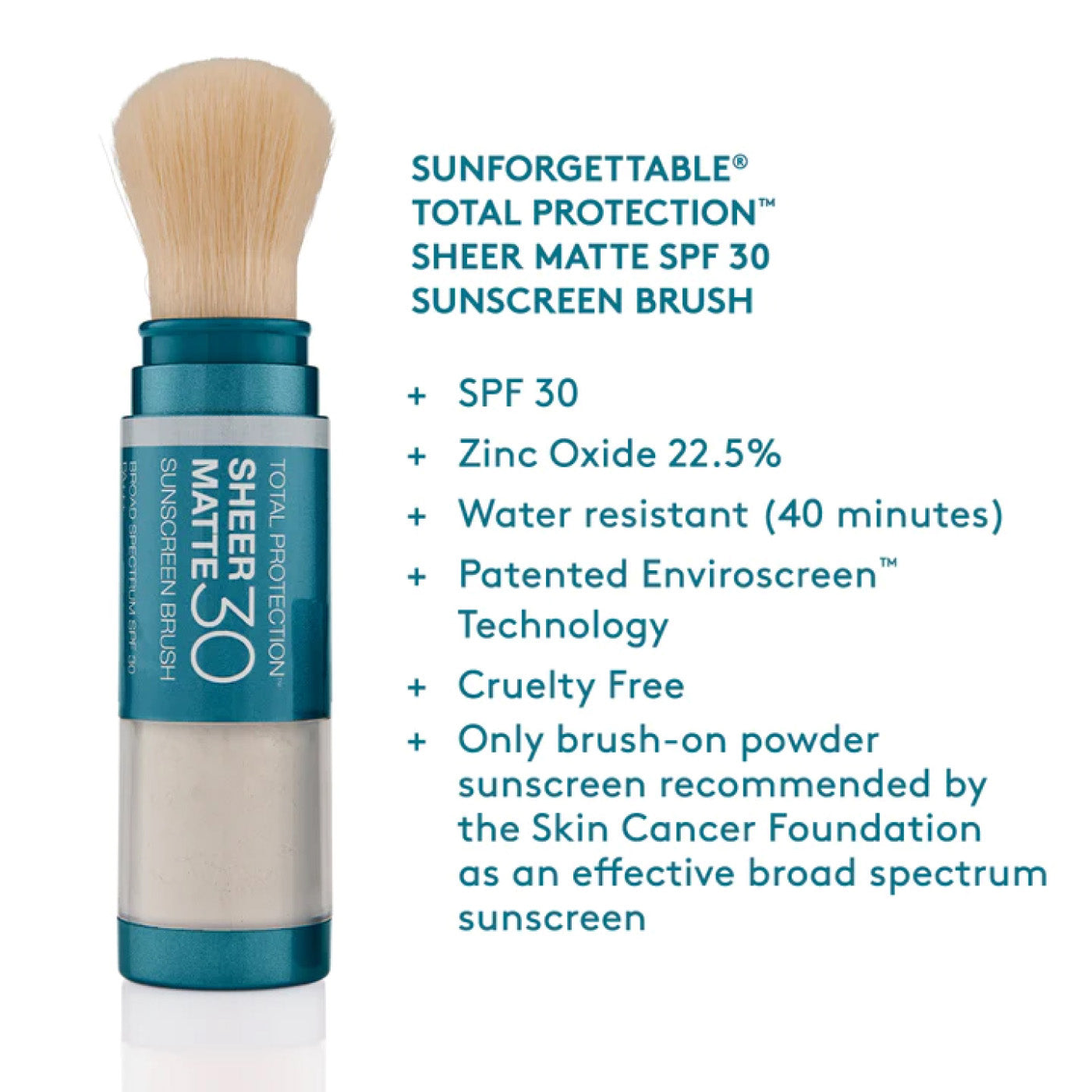 Colorescience Sunforgettable Sheer Matte SPF 30 Sunscreen brush