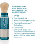 Colorescience Sunforgettable Sheer Matte SPF 30 Sunscreen brush