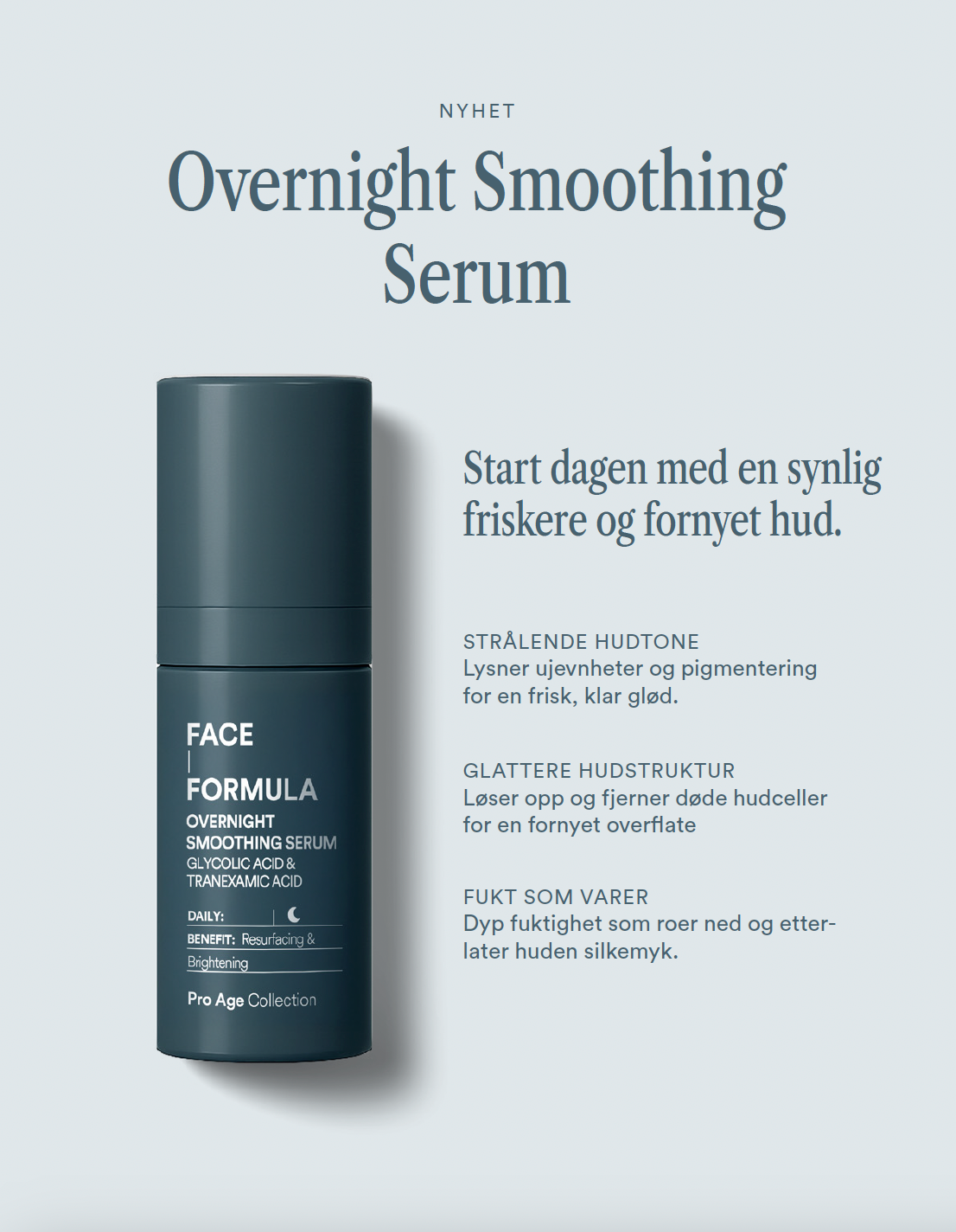 Face Formula Overnight Smoothing Serum