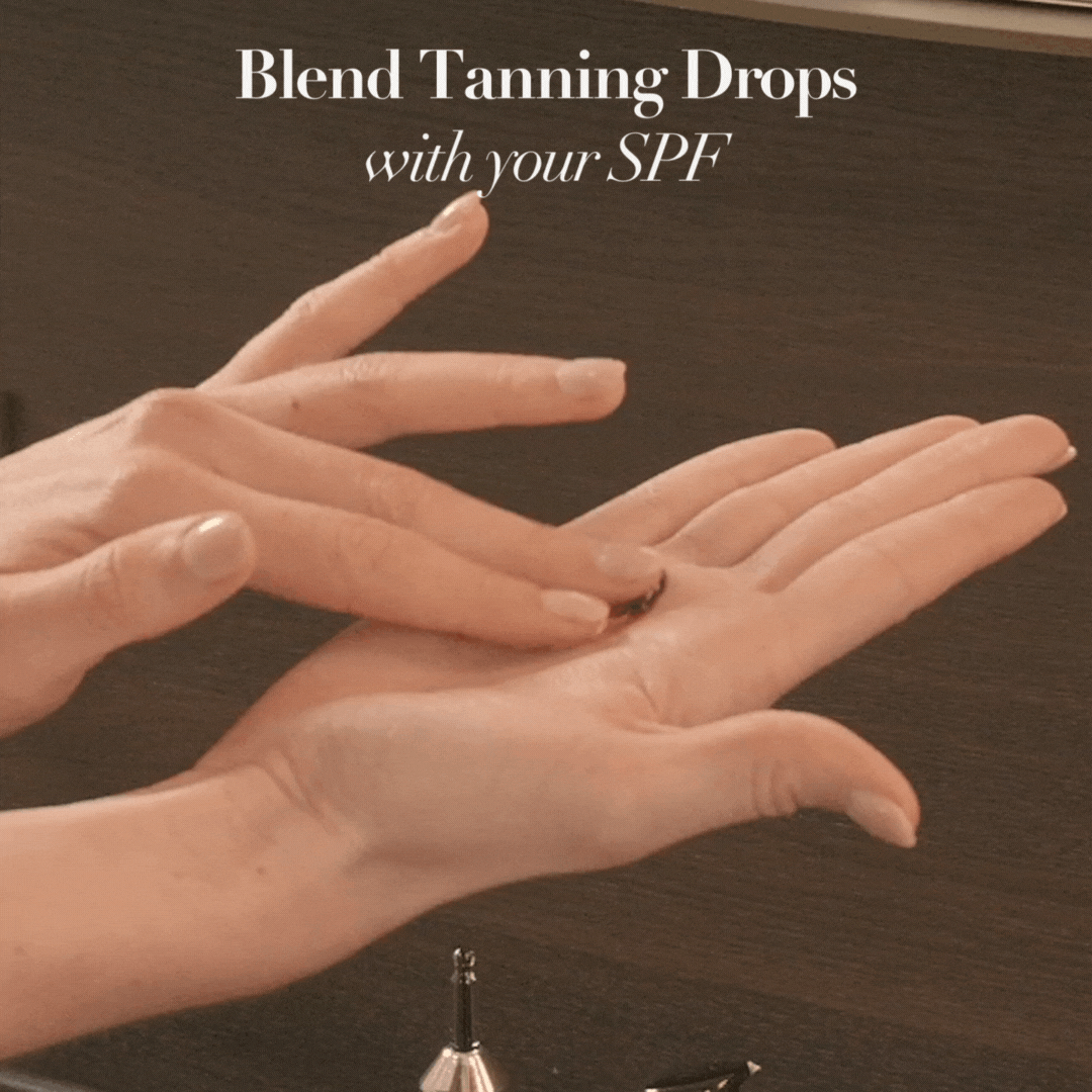 Bruk din Tanning Dropps med din solkrem