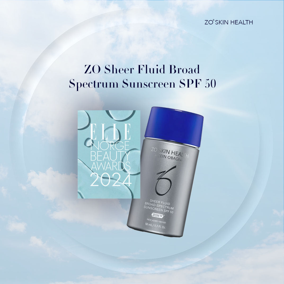 ZO solkrem best-i-test ELLE Norge Beauty Awards