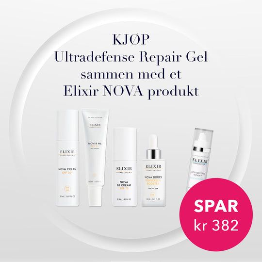 Elixir kampanje: Kjøp Ultradefense Repair Gel sammen med et Elixir NOVA produkt og spar!