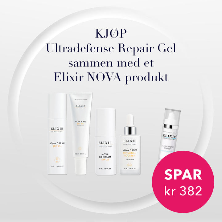 Elixir kampanje: Kjøp Ultradefense Repair Gel sammen med et Elixir NOVA produkt og spar!