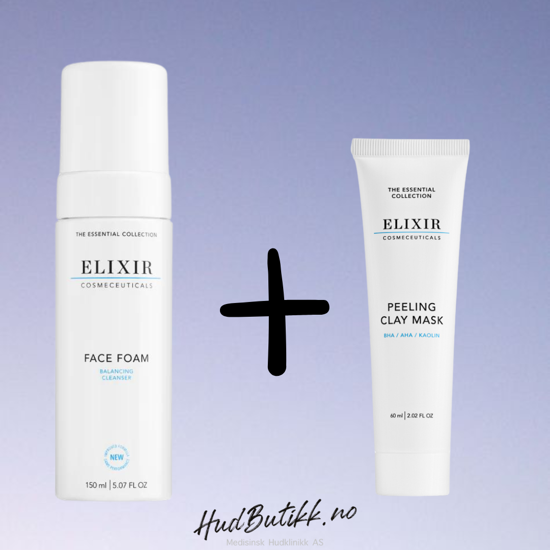 Elixir Kampanje: Kjøp Face Foam Cleanser 150ml, Få 20% rabatt på Peeling Clay Mask