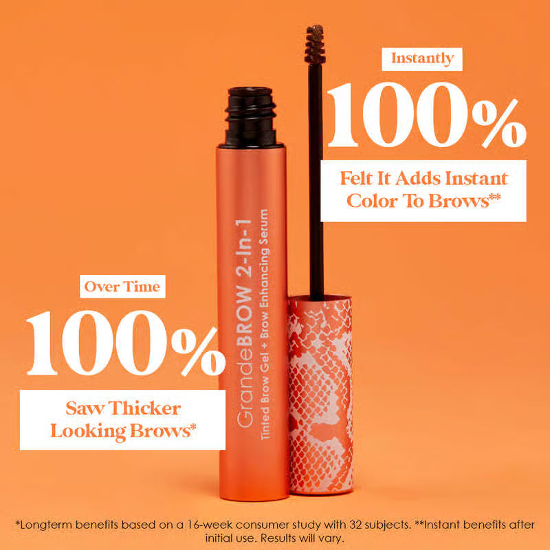 GrandeBROW 2-in-1 Tinted Brow Gel + Brow Enhancing Serum