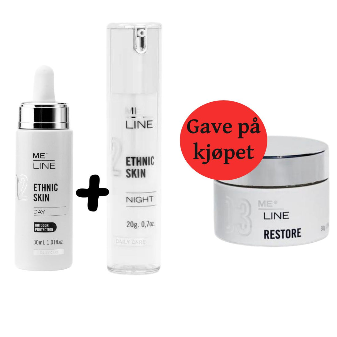 Kjøp Meline Ethnic Skin Day og Night, FÅ Meline Restore Cream i gave