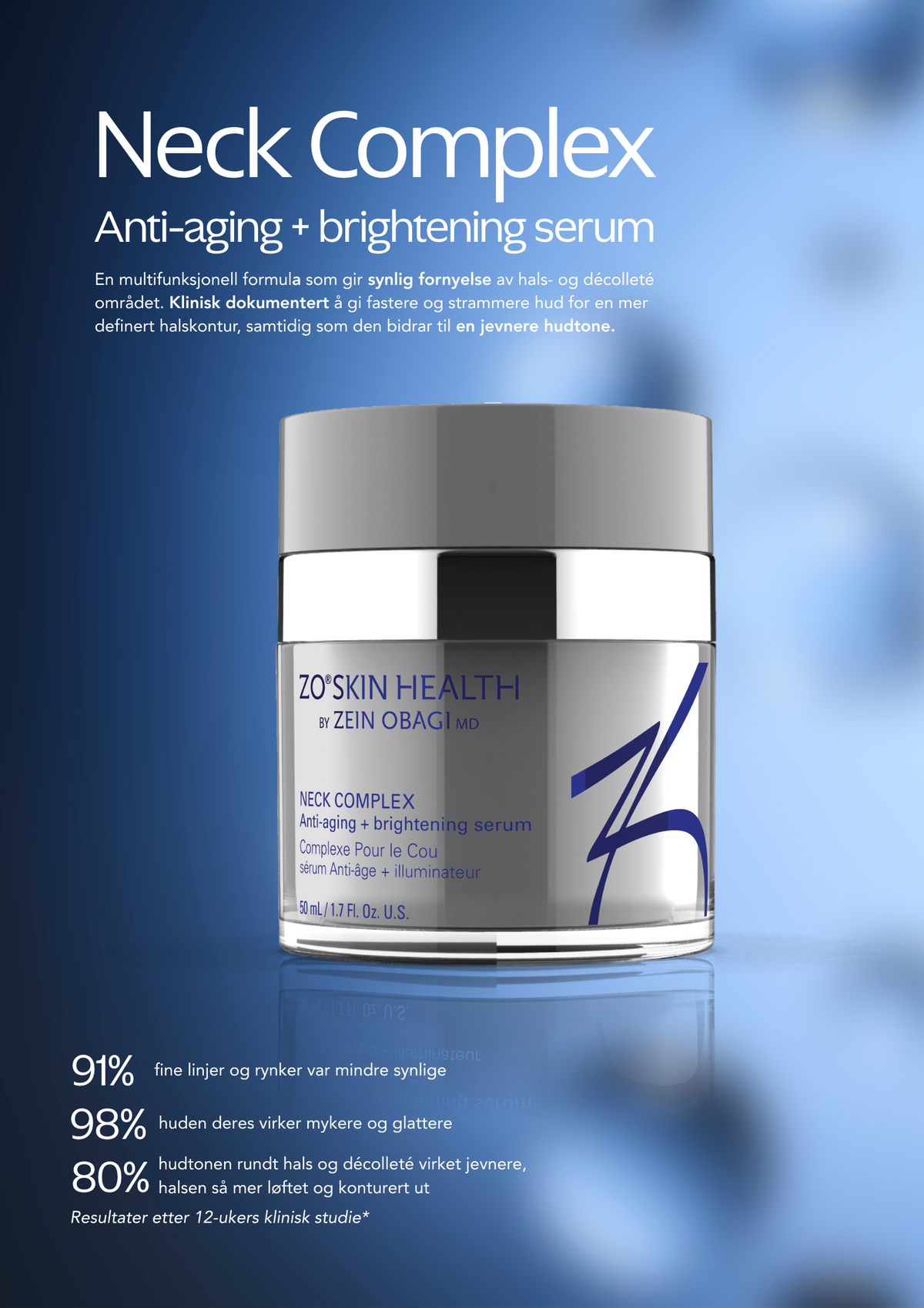 ZO Neck Complex – Oppstrammende serum for hals – Hudbutikk
