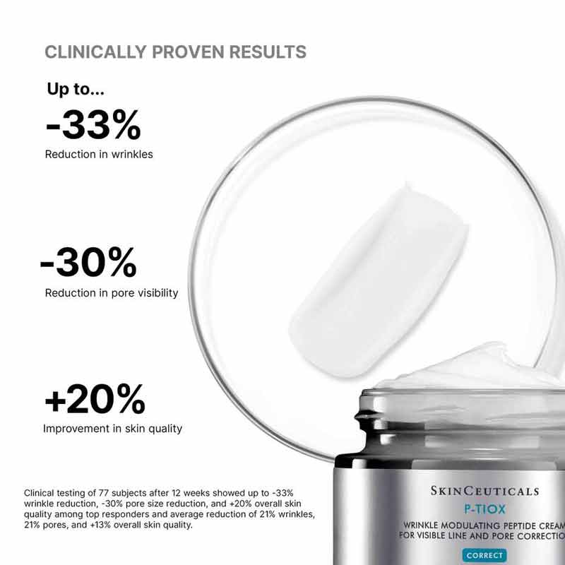 SkinCeuticals P-TIOX Cream dokumenterte resultater