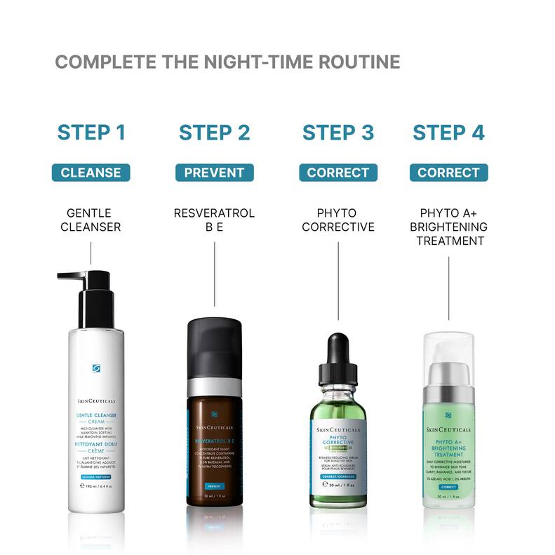 SkinCeuticals Hudpleie rutine for rød og sensitiv hud