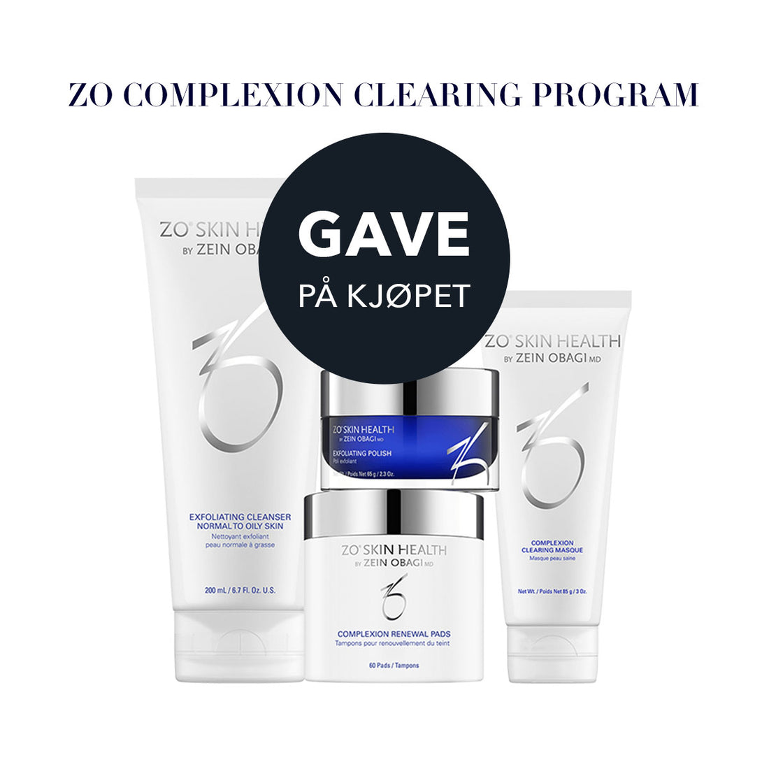 ZO kampanje - kjøp Complexion Clearing Kit få gave på kjøp