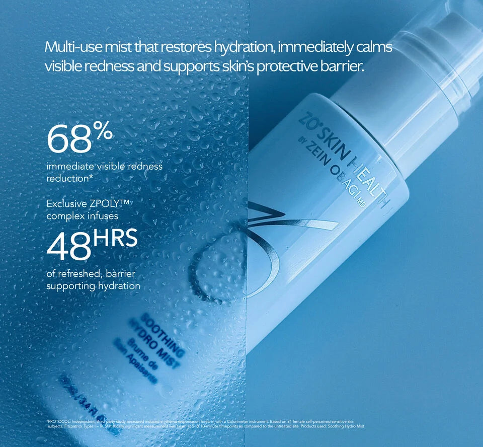 zo soothing hydro mist resultat