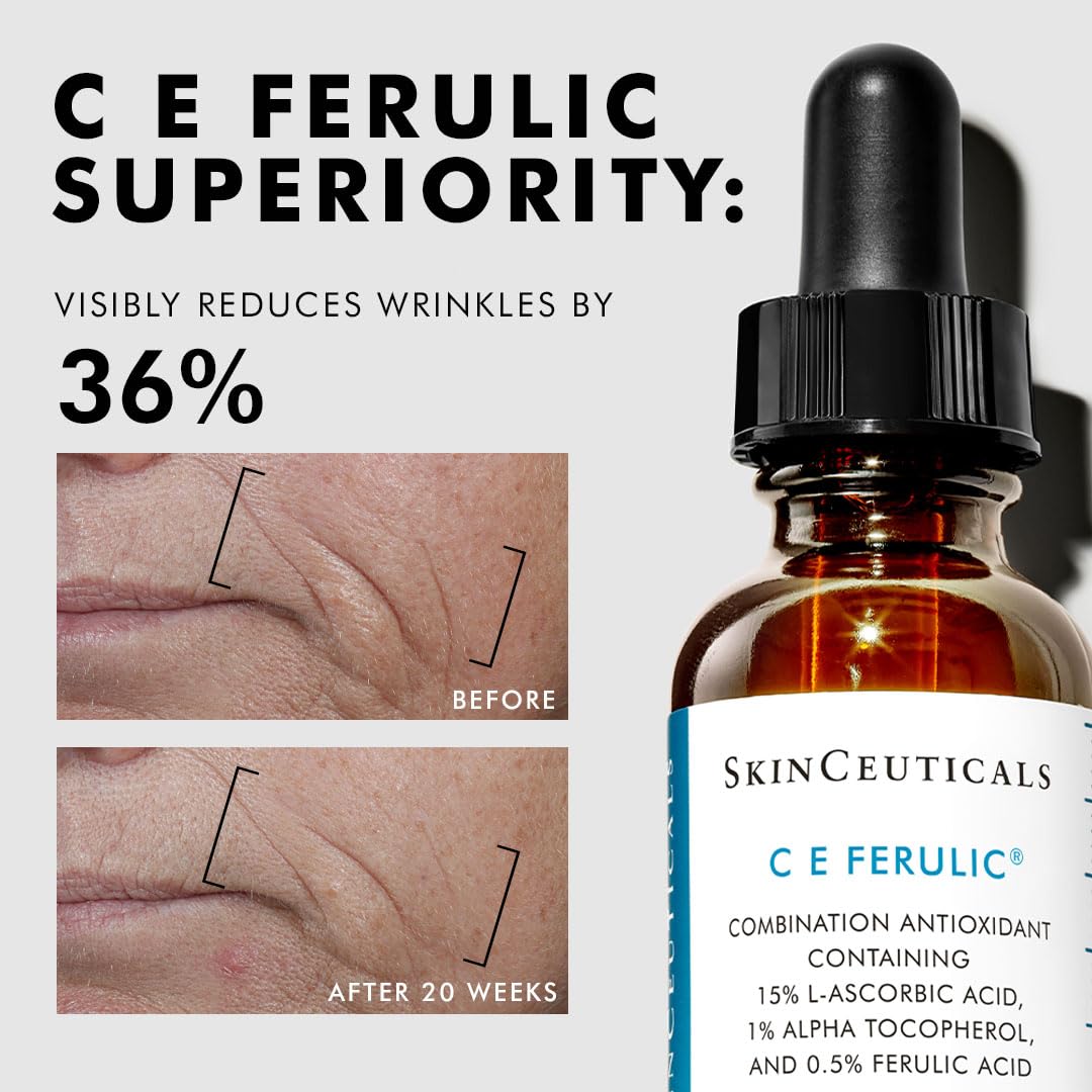 SkinCeuticals C E Ferulic før og etter