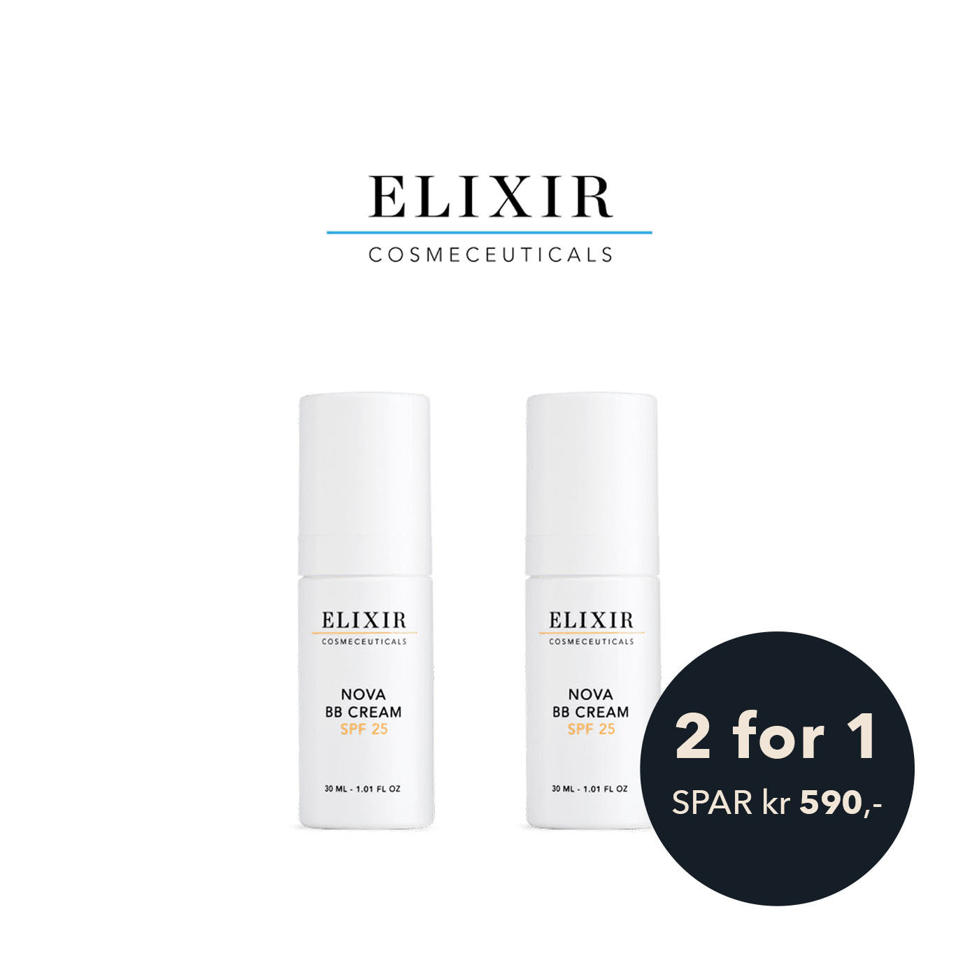 Elixir kampanje - Kjøp en Nova BB Cream, få med en ekstra på kjøpet