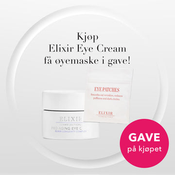 Elixir kampanje: Kjøp Elixir øyekrem, få gjenbrukbar øyemaske i gave.