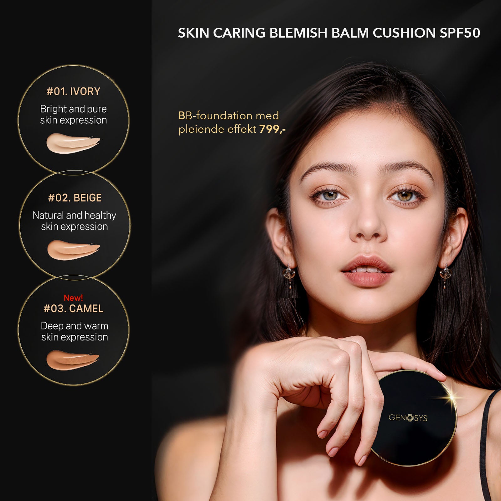 Genosys Skin Caring Blemish Balm Cushion SPF50