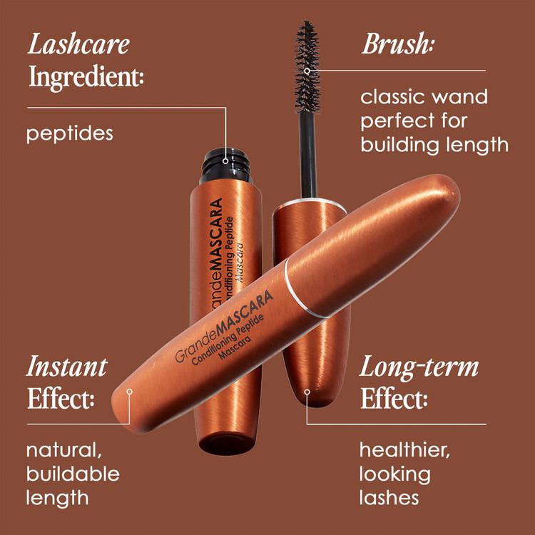 GrandeMASCARA Conditioning Peptide Mascara Brown