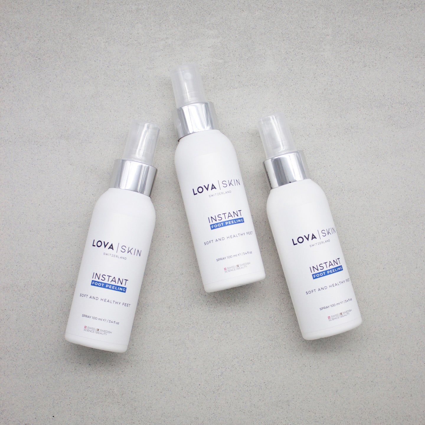 Lova skin instant foot peeling spray bottle