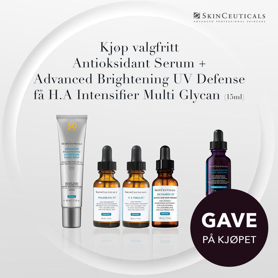 Kjøp valgfritt Antioksidant Serum + Advanced Brightening UV Defense få H.A Intensifier Multi Glycan (15ml)