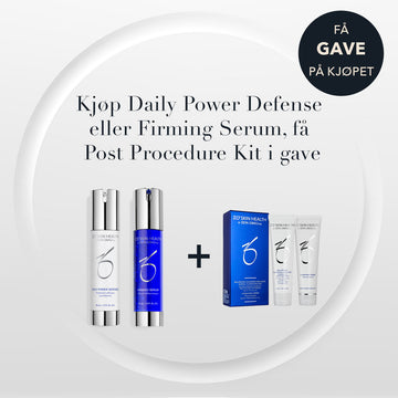 Kjøp Daily Power Defense eller Firming Serum, og få et Post Procedure Kit i gave